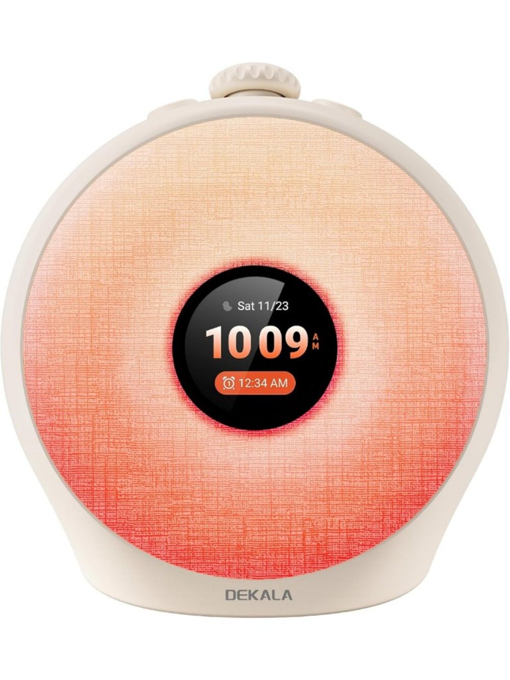 Sunrise Alarm Clock with Pulse Wake, 7-Day Programmable, 4 Loud Alarms, LED